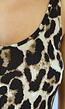 Elastische Panterprint Jumpsuit