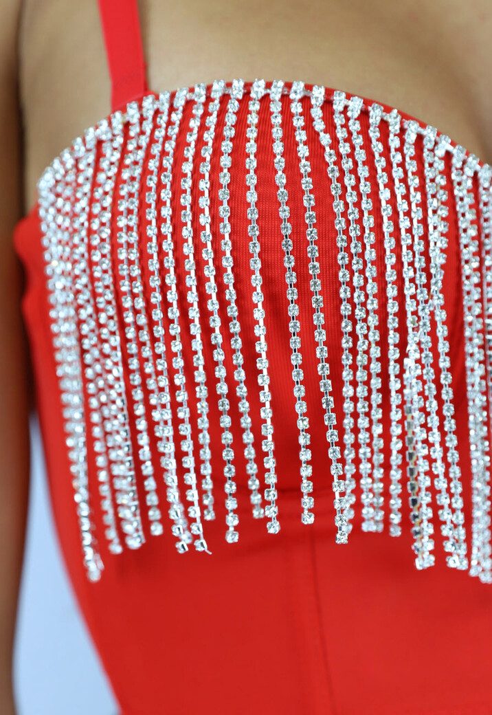 Rode  Push Up Strass Bustier