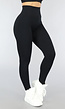 Zwarte Sportlegging met Zebra print