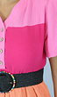 Multicolor Mousseline Blouse Jurk