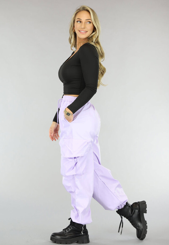 Basic Zwarte Longsleeve Crop Top