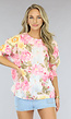 Chiffon Bloemen Blouse met Pofmouwen