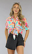 Luchtige Multicolor Print Blouse