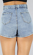 Blauwe Cargo Skort met Gespdetail