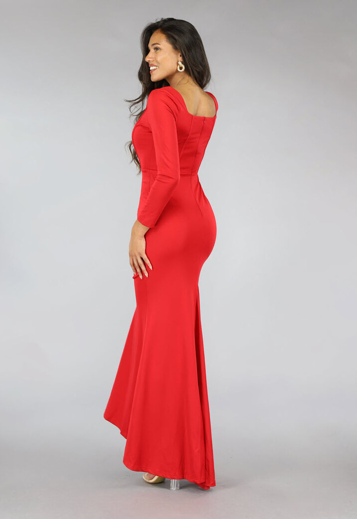 Rode Galajurk met Korset Look