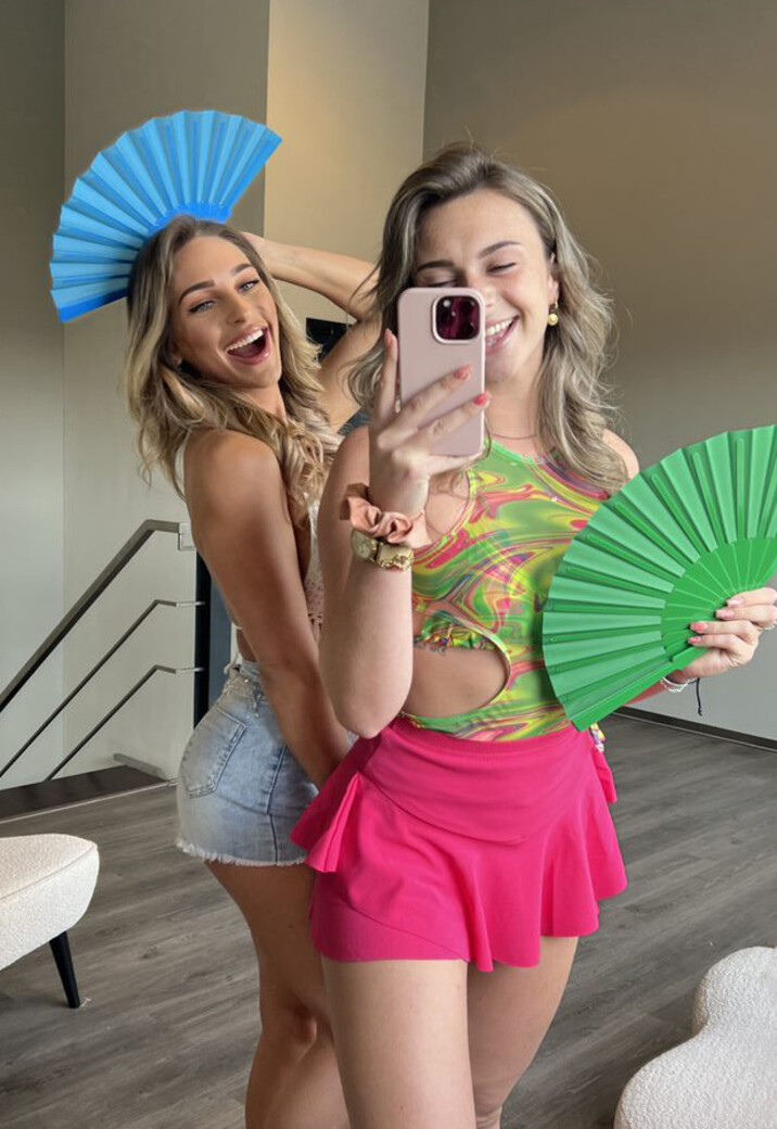 Stijlvolle Plastic Waaier Blauw