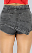 Grijze Denim Jeans Skort