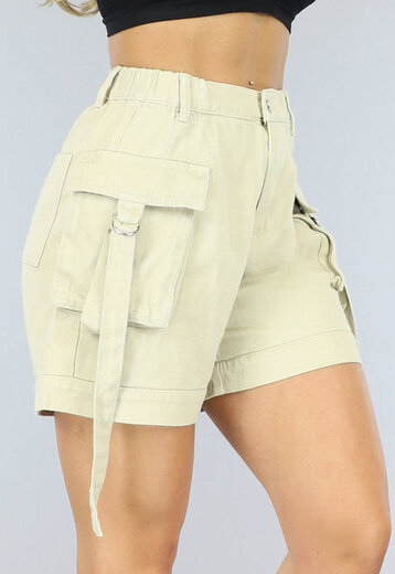 BF2023 Khaki Loose-Fit Cargo Short