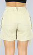 Khaki Loose-Fit Cargo Short