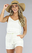 Beige Gehaakte Bohemian Ibiza Two Piece