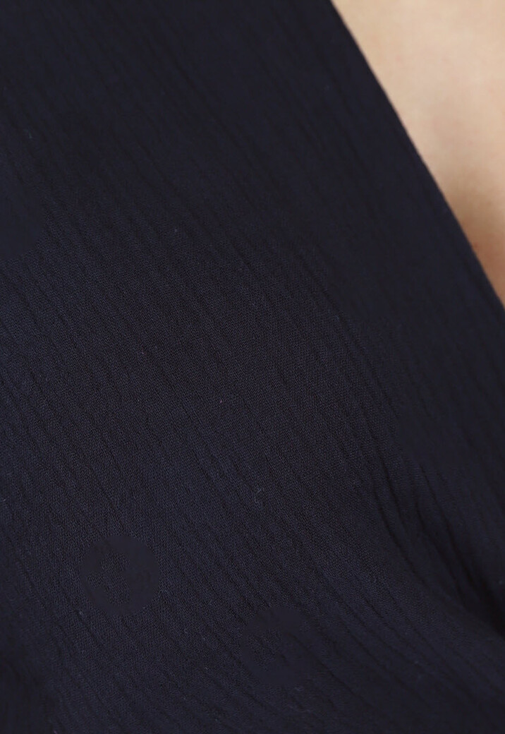 Zwarte Zomer Set met Strik van Mousseline