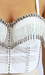 Witte Push Up Glamour Bustier
