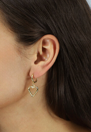 Gouden Oorbellen met Hartje