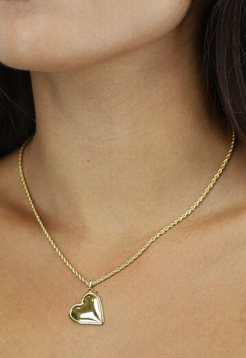 NEW0208 Gouden Hart Ketting