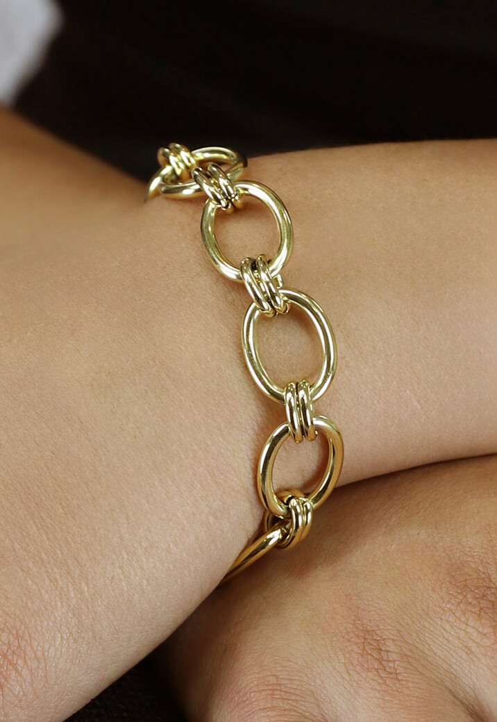 Gouden Statement Chain Armband