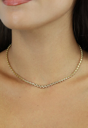 NEW0208 Gouden Minimalistische Ketting