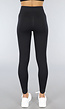 Zwarte Ribstof Sport Broek met Scrunch