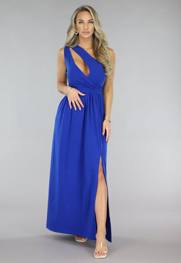 Royaal Blauwe Cut Out Galajurk
