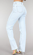 Lichtblauwe Tall Jeans met Scheuren
