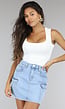 Witte Rib Tank Top