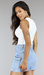 Witte Rib Stretch Tank Top