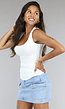 Witte Rib Stretch Tank Top