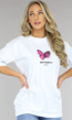 Wit Vlinder T-Shirt