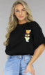 Zwart Teddybeer T-Shirt