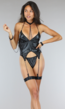 Wetlook Lingerie Set met Kettingen