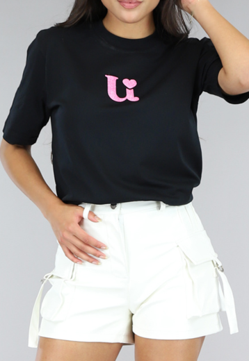 NEW1204 Uwantisell™  Brand Oversized T-Shirt Zwart