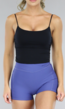 Zwarte Basic Sport Top met Ingewerkte Sport-Bh