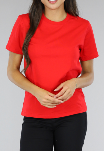 NEW0504 Rood Basic T Shirt