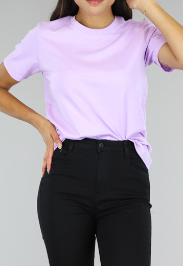 NEW0504 Lila Basic T Shirt