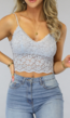 OP=OP! Pastel Blauwe Bloemen Bralette