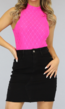 OP=OP! Fuchsia Mesh Halter Body