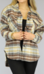 Knitted Multicolor Overshirt Beige