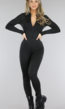 Effen Zwarte Jumpsuit