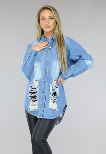 BF2023 Oversized Denim Blouse