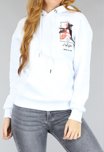 OP=OP! Witte Urban Culture Oversized Hoodie