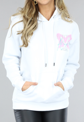 OP=OP.14.AV Witte Good Mood Oversized Hoodie