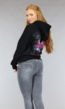 Zwarte Butterfly Oversized Hoodie