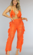 BF2023 Oranje Fluffy Cover Up Set