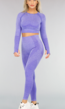 Lavendel Longsleeve Sport Set met Patronen