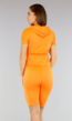 Oranje Two Piece met Biker Short