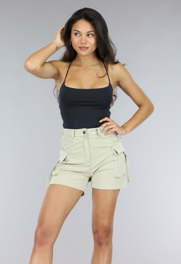 Open Rug Bodysuit Zwart