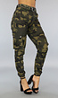 Groene Camouflage  Cargo Jeans