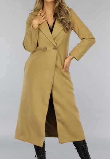 BF2023 Camel Lange Basic Trenchcoat