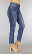 Donkerblauwe Relaxed Fit Jeans