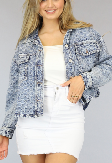 BF2023 Jeans Blouse Jasje met Print