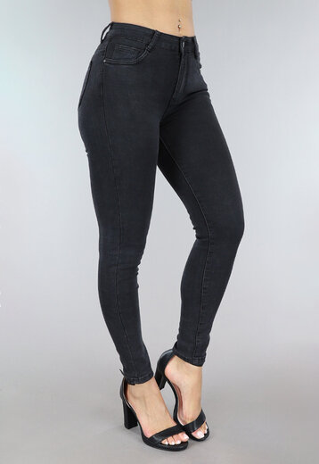 OP=OP! Zwarte Mid Waist Jeans